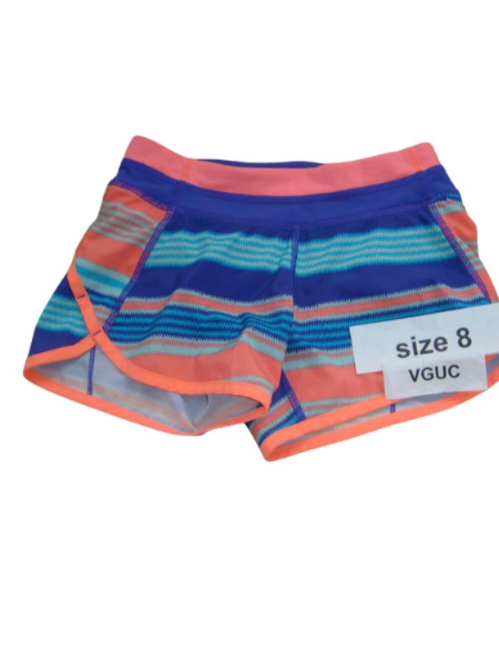 Ivivva Girl by Lululemon 🍋 Relay Racer Short zipper pocket liner size 8